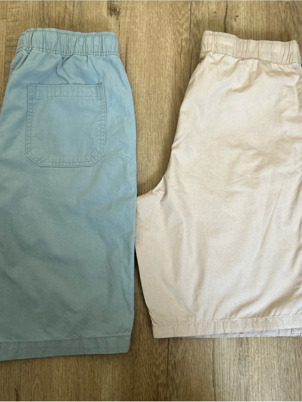 H&M Kids Pull-On Shorts in Light Blue and Cream